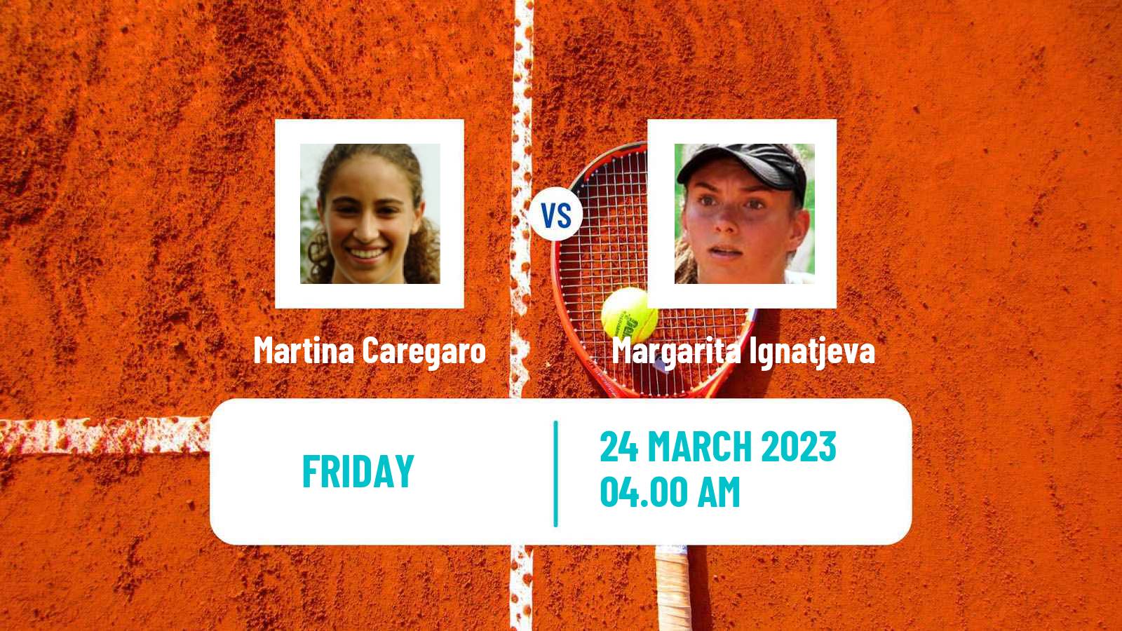 Tennis ITF Tournaments Martina Caregaro - Margarita Ignatjeva