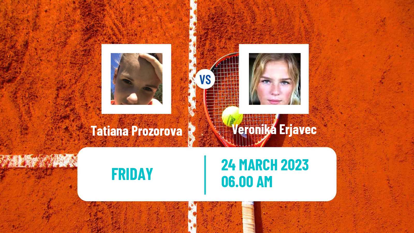 Tennis ITF Tournaments Tatiana Prozorova - Veronika Erjavec
