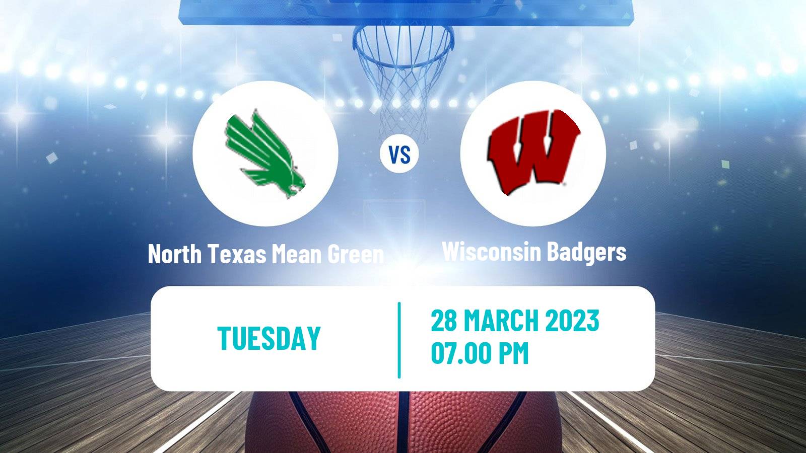 Basketball NIT North Texas Mean Green - Wisconsin Badgers