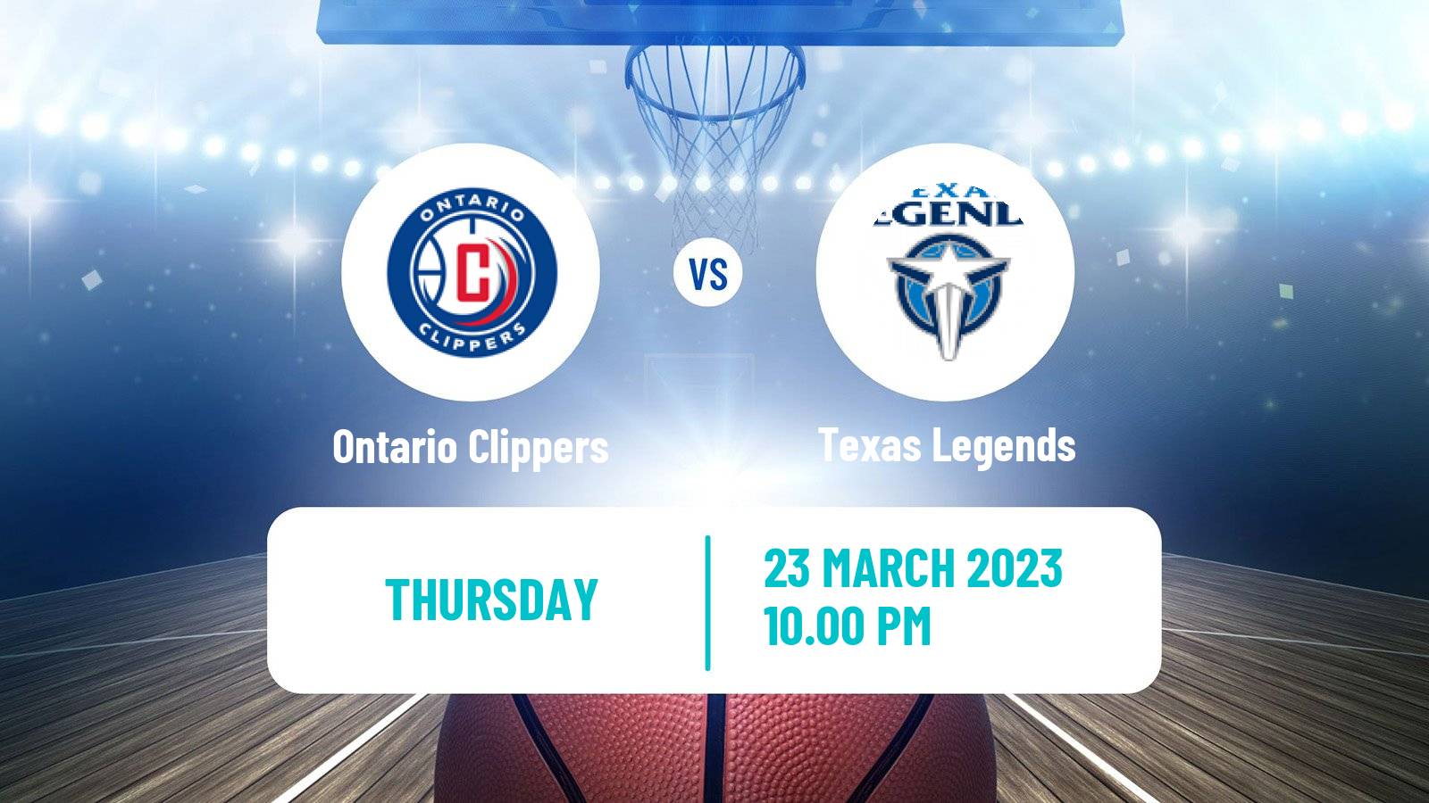 Basketball NBA G-League Ontario Clippers - Texas Legends