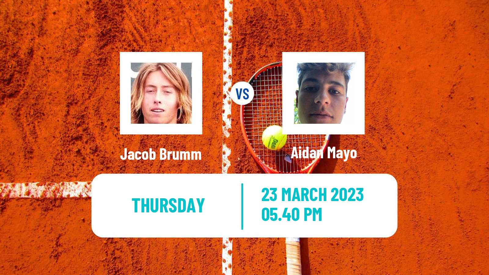 Tennis ITF Tournaments Jacob Brumm - Aidan Mayo