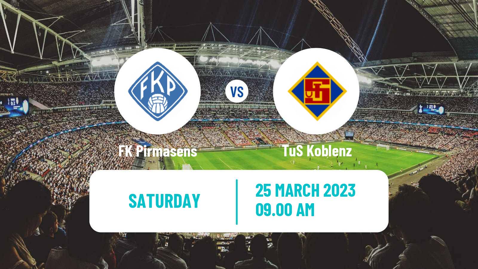 Soccer German Oberliga Rheinland-Pfalz/Saar Pirmasens - TuS Koblenz