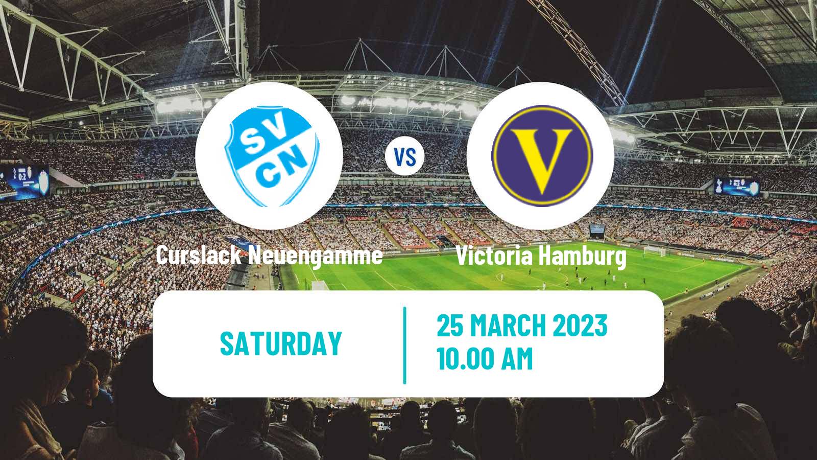 Soccer German Oberliga Hamburg Curslack Neuengamme - Victoria Hamburg