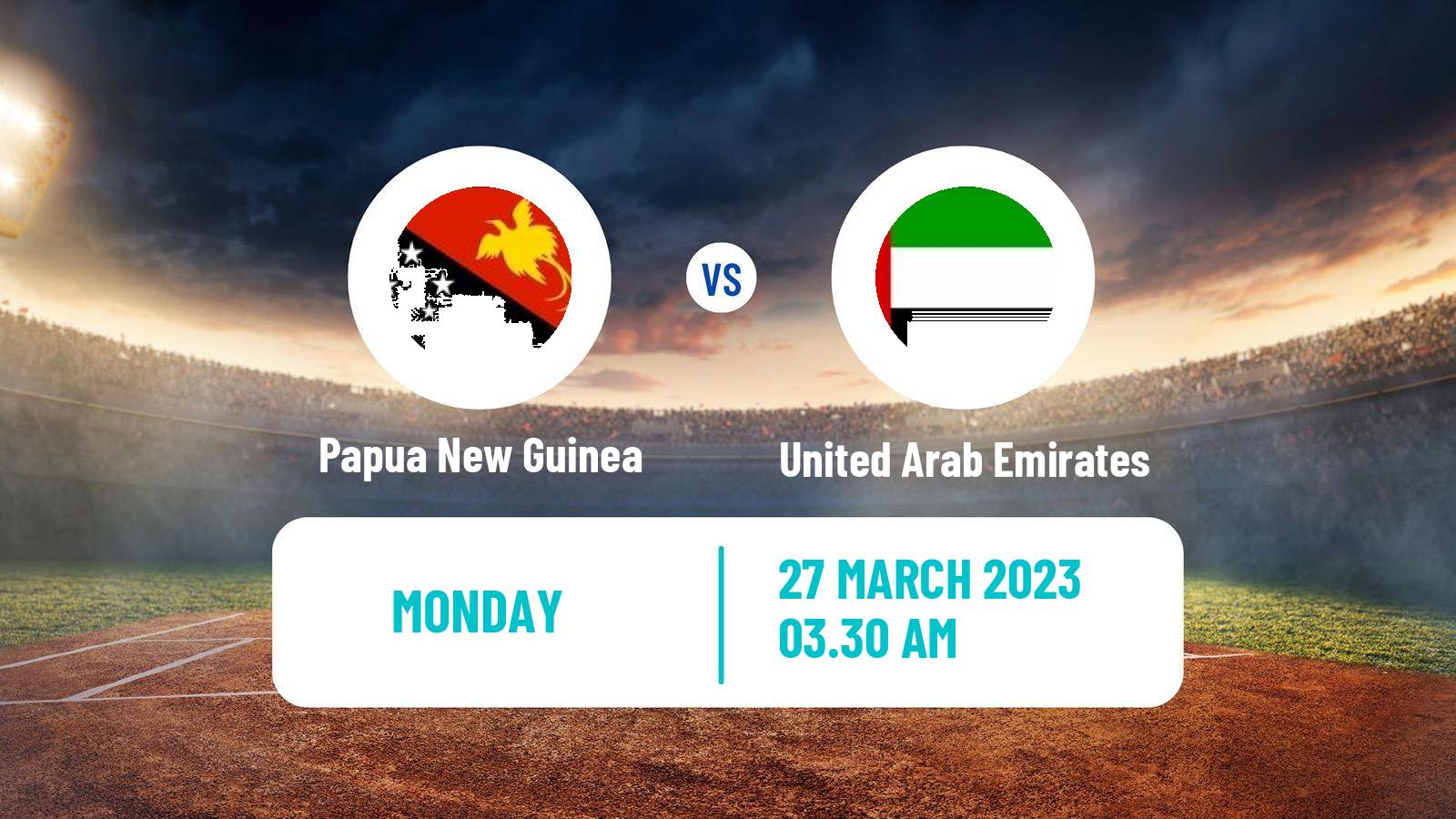 Cricket ICC World Cup Papua New Guinea - United Arab Emirates