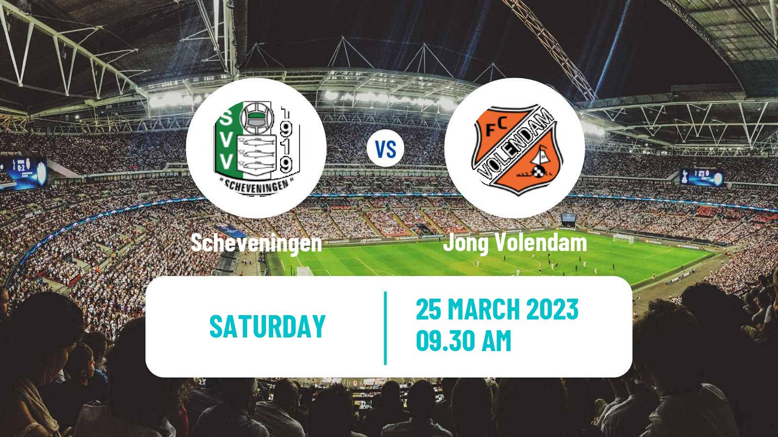 Soccer Dutch Tweede Divisie Scheveningen - Jong Volendam