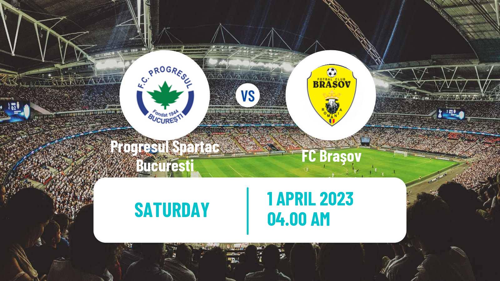 Soccer Romanian Division 2 Progresul Spartac Bucuresti - Braşov