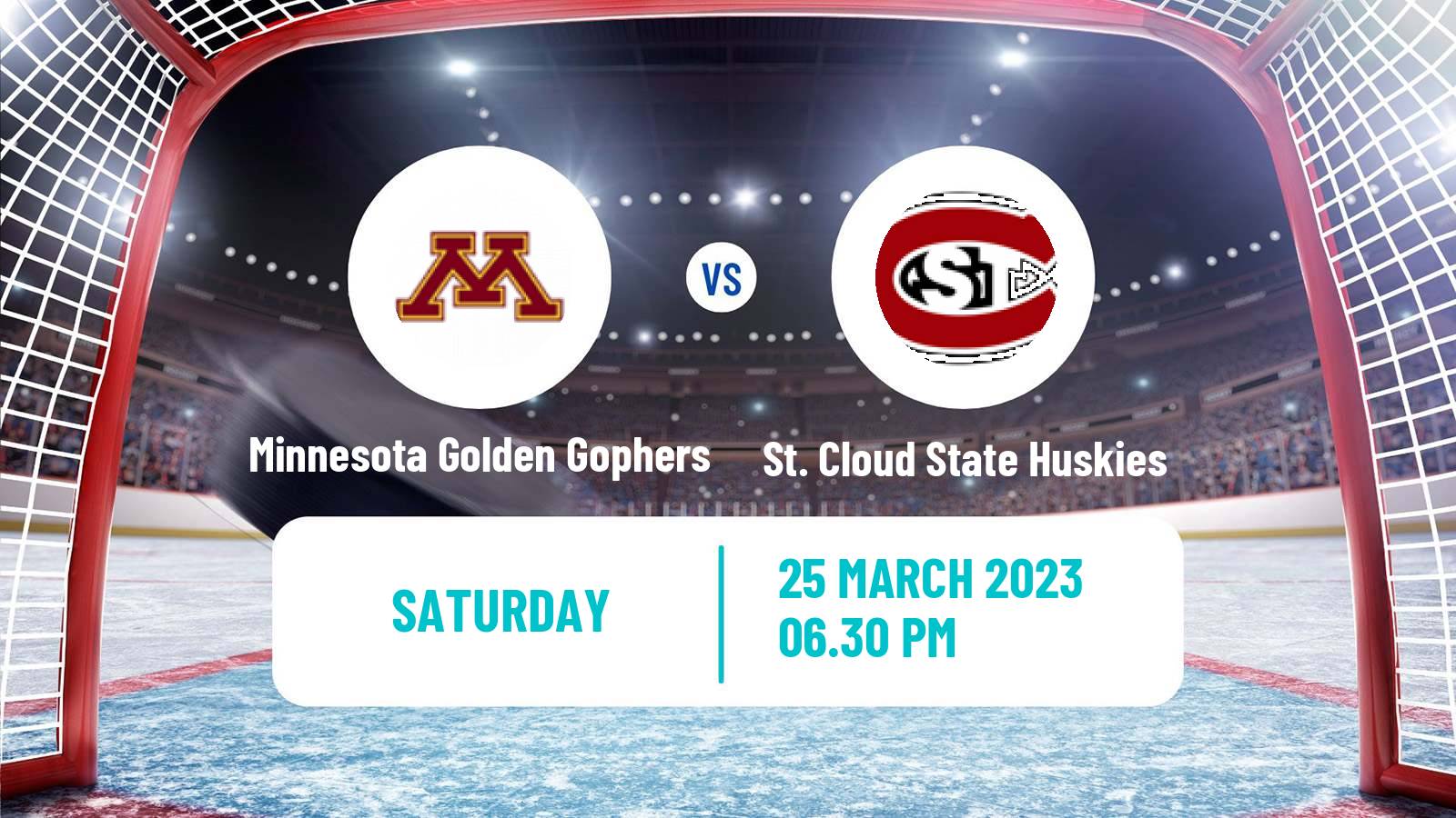 Hockey NCAA Hockey Minnesota Golden Gophers - St. Cloud State Huskies