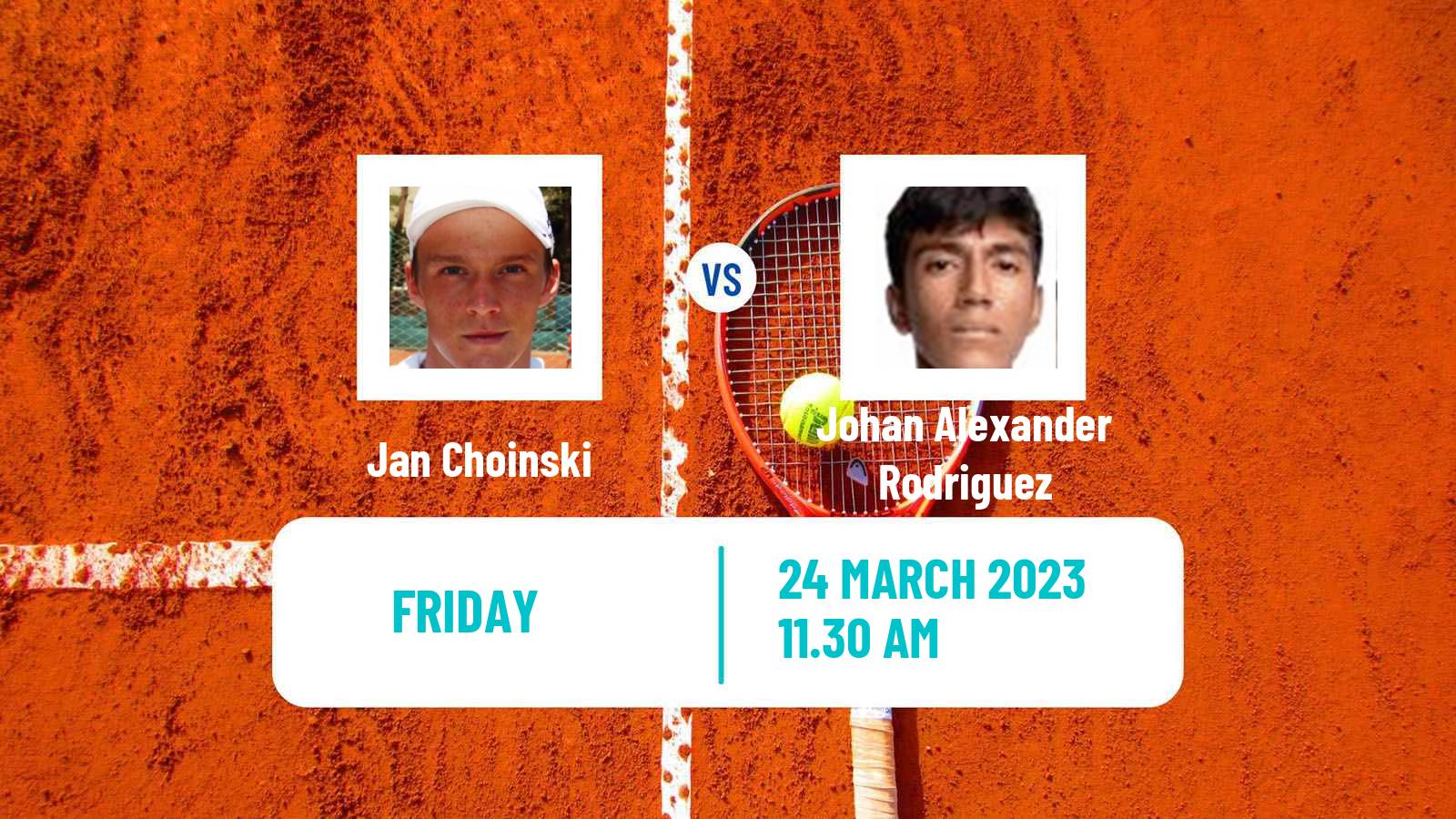 Tennis ITF Tournaments Jan Choinski - Johan Alexander Rodriguez