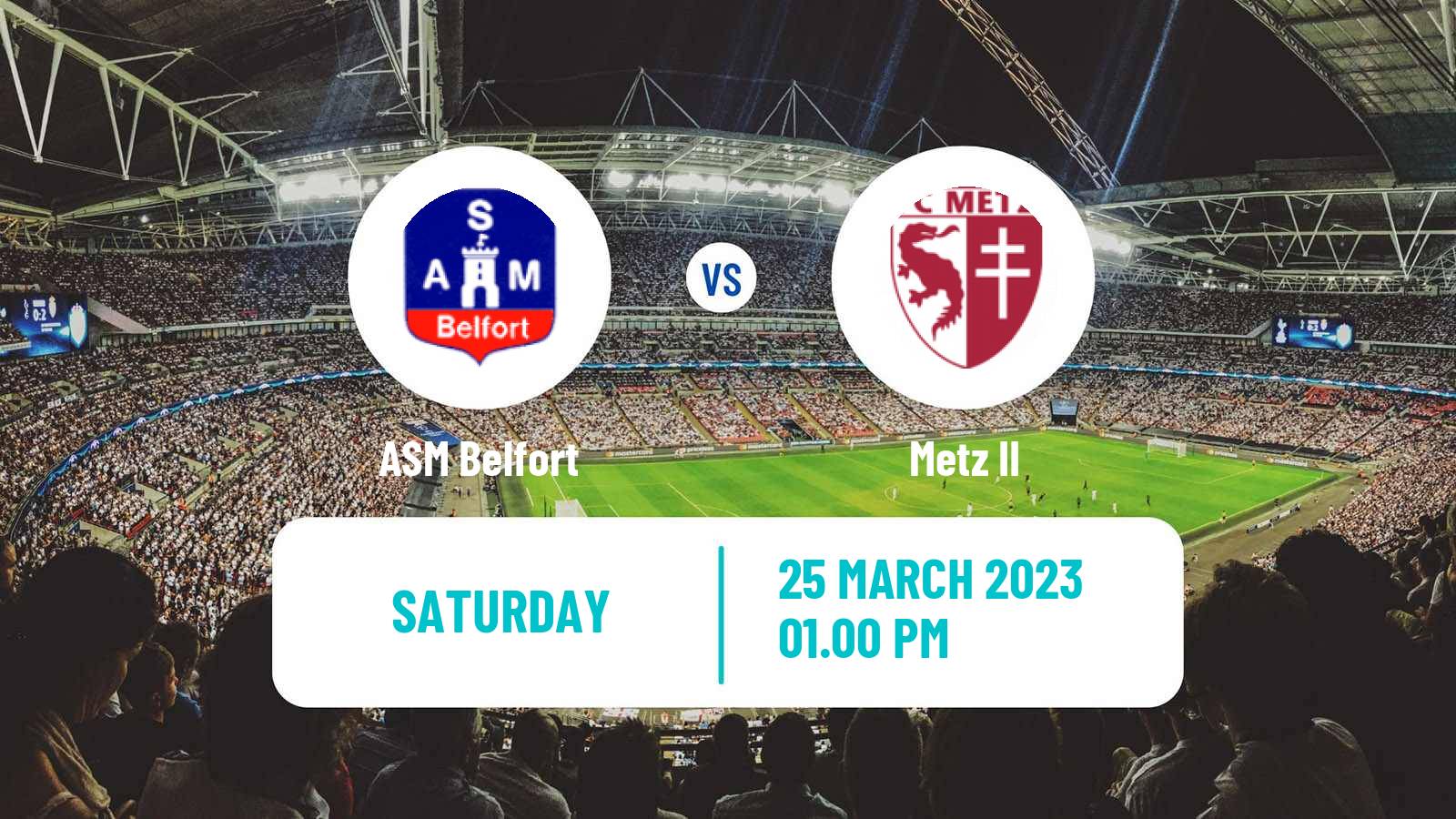 Soccer French National 2 - Group B ASM Belfort - Metz II