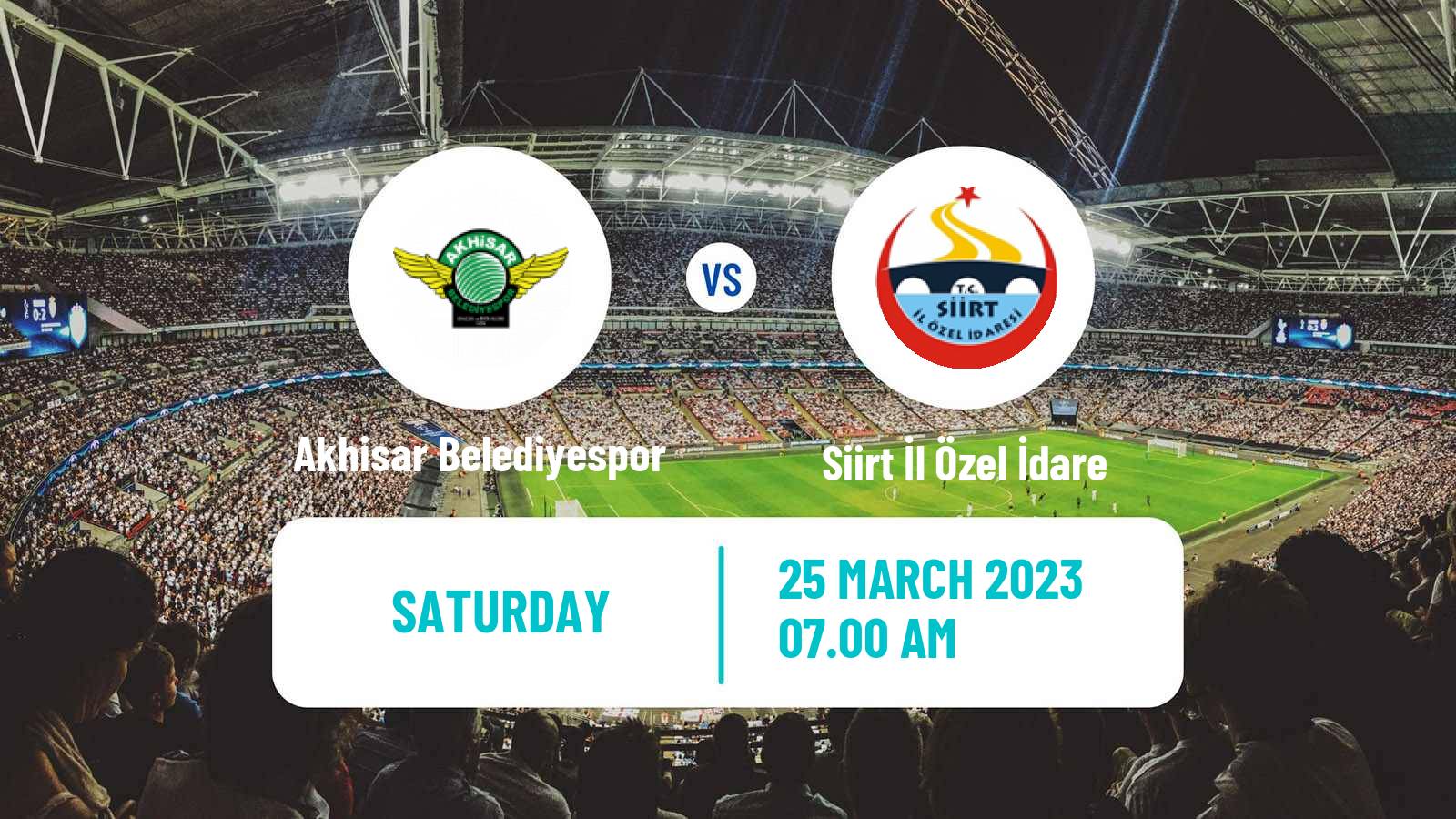 Soccer Turkish 3 Lig Group 3 Akhisar Belediyespor - Siirt İl Özel İdare