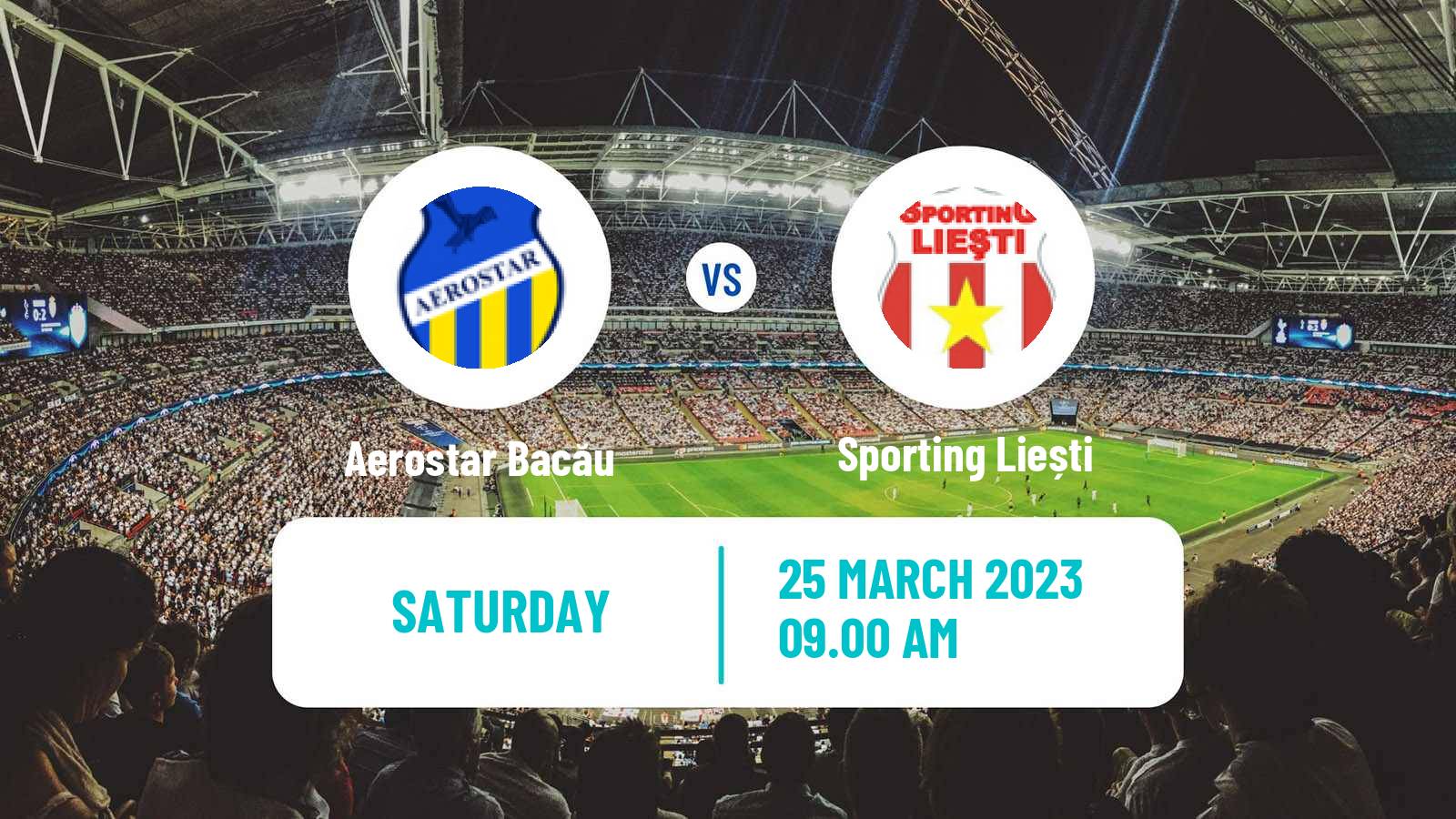 Soccer Romanian Liga 3 - Seria 2 Aerostar Bacău - Sporting Liești