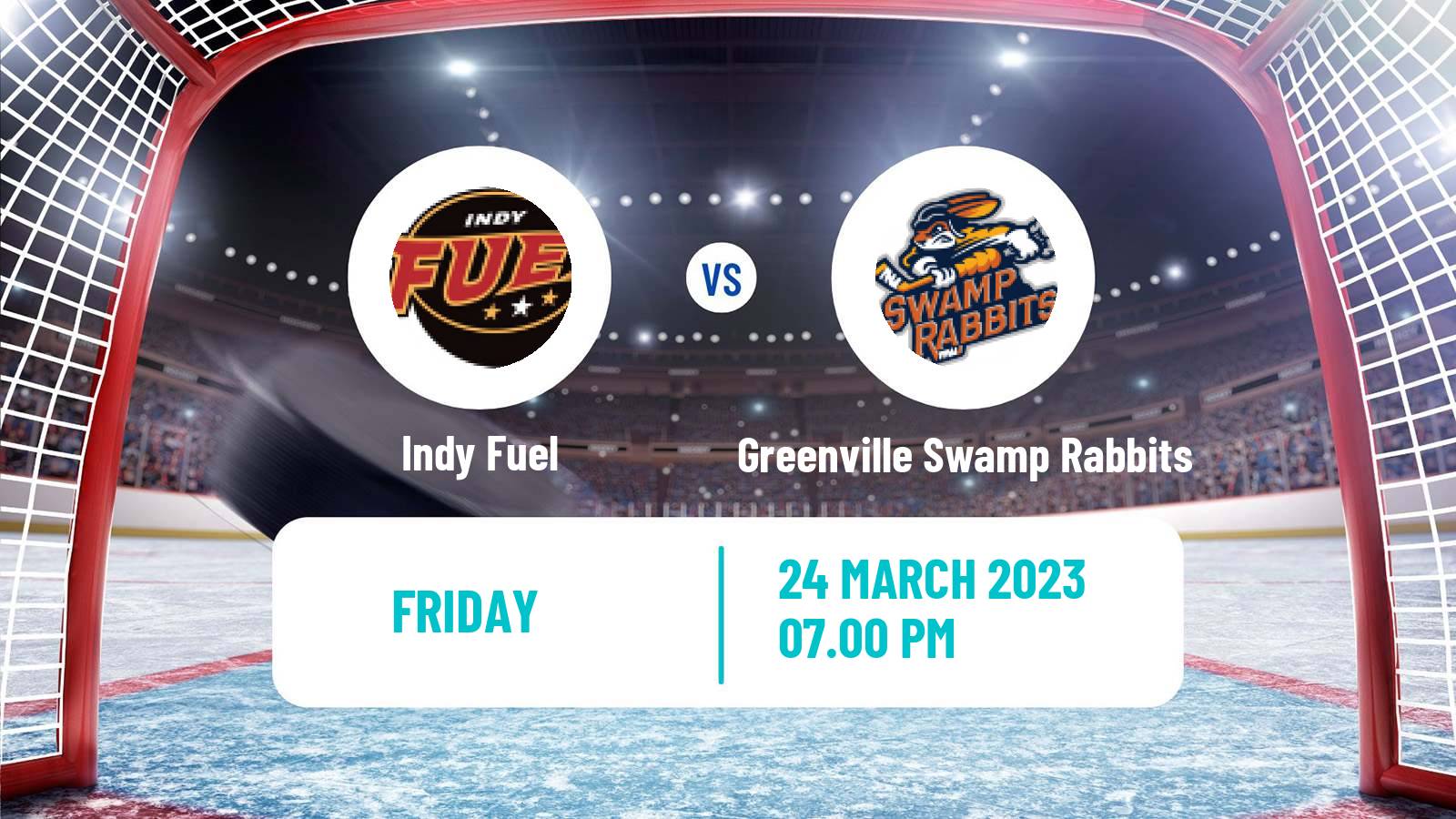 Hockey ECHL Indy Fuel - Greenville Swamp Rabbits