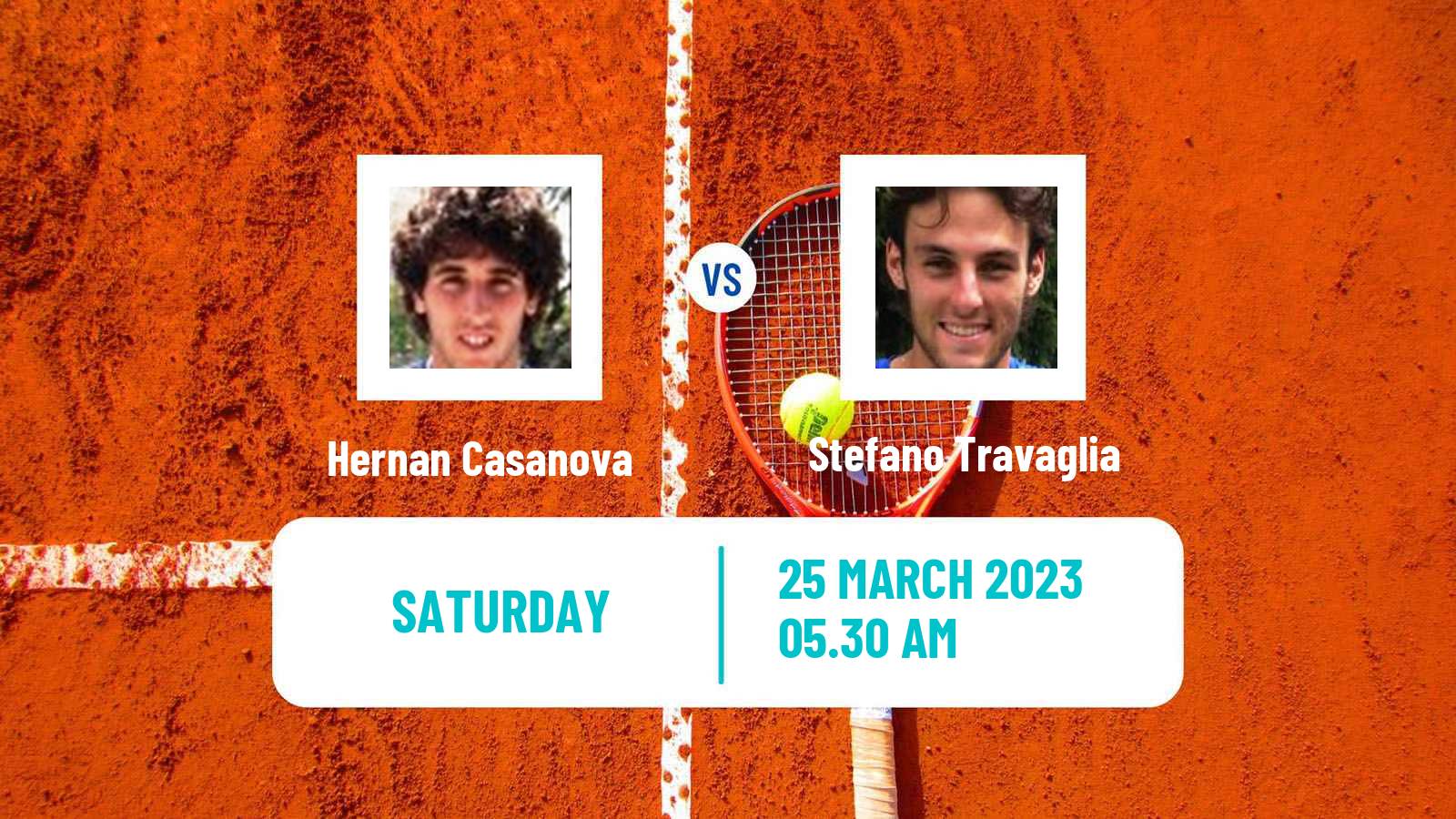 Tennis ITF Tournaments Hernan Casanova - Stefano Travaglia