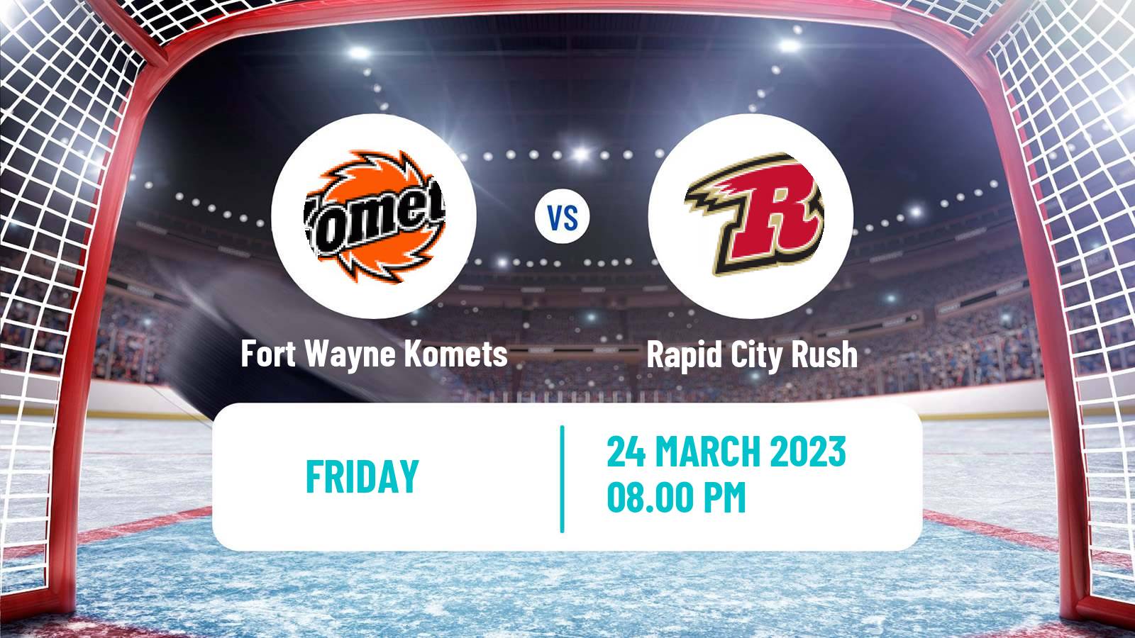 Hockey ECHL Fort Wayne Komets - Rapid City Rush