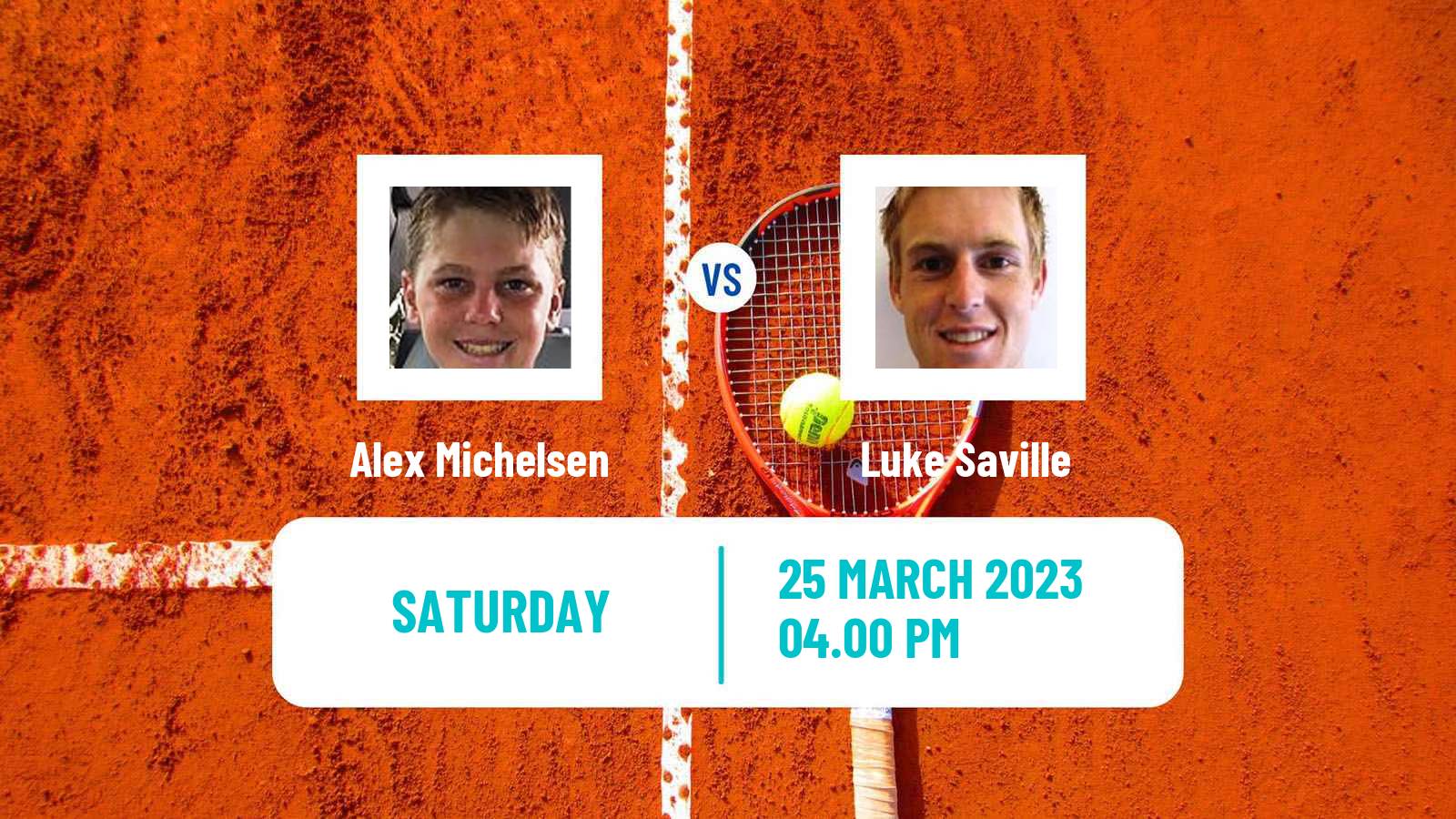 Tennis ITF Tournaments Alex Michelsen - Luke Saville