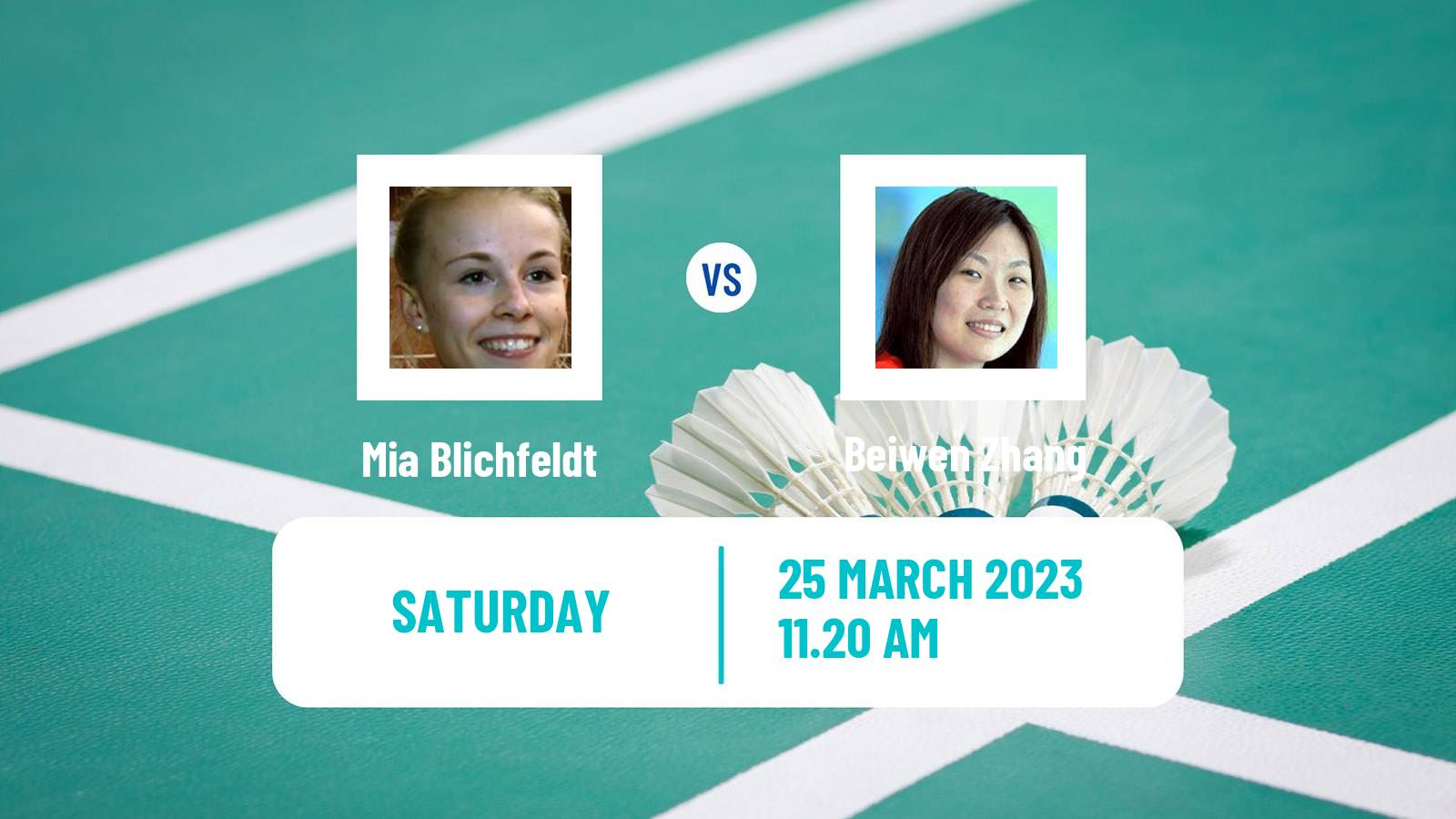 Badminton Badminton Mia Blichfeldt - Beiwen Zhang