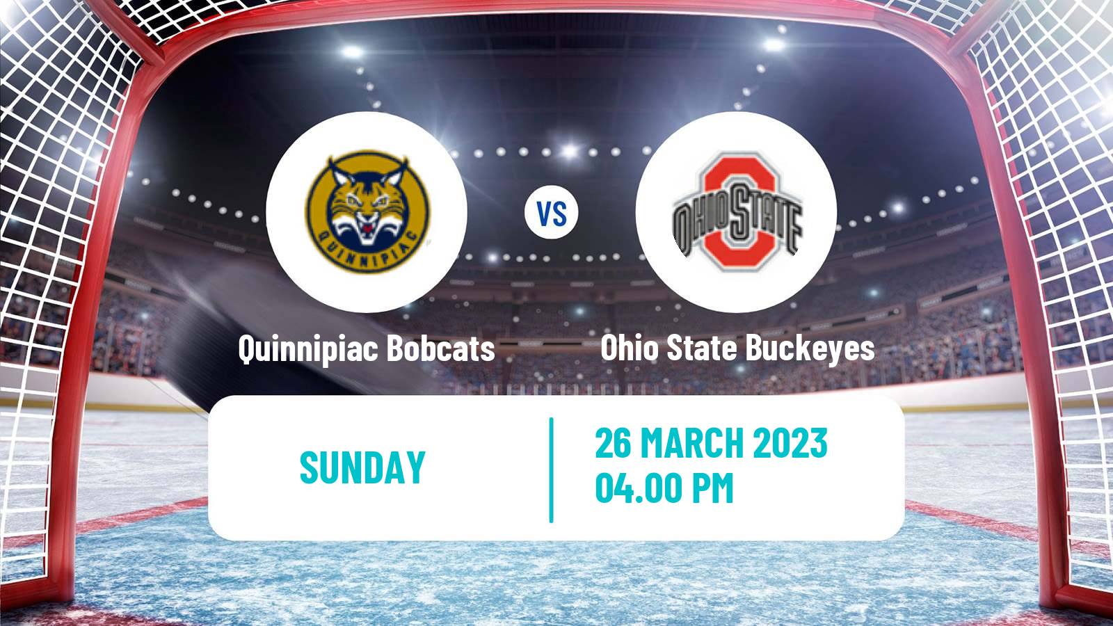 Hockey NCAA Hockey Quinnipiac Bobcats - Ohio State Buckeyes