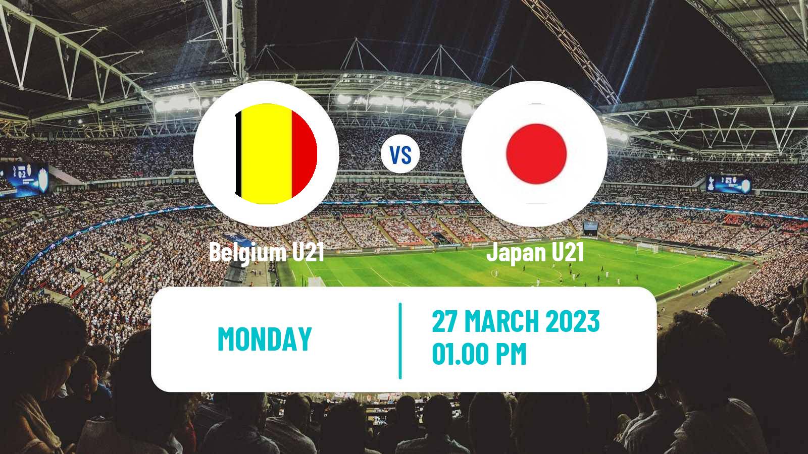 Soccer Friendly Belgium U21 - Japan U21