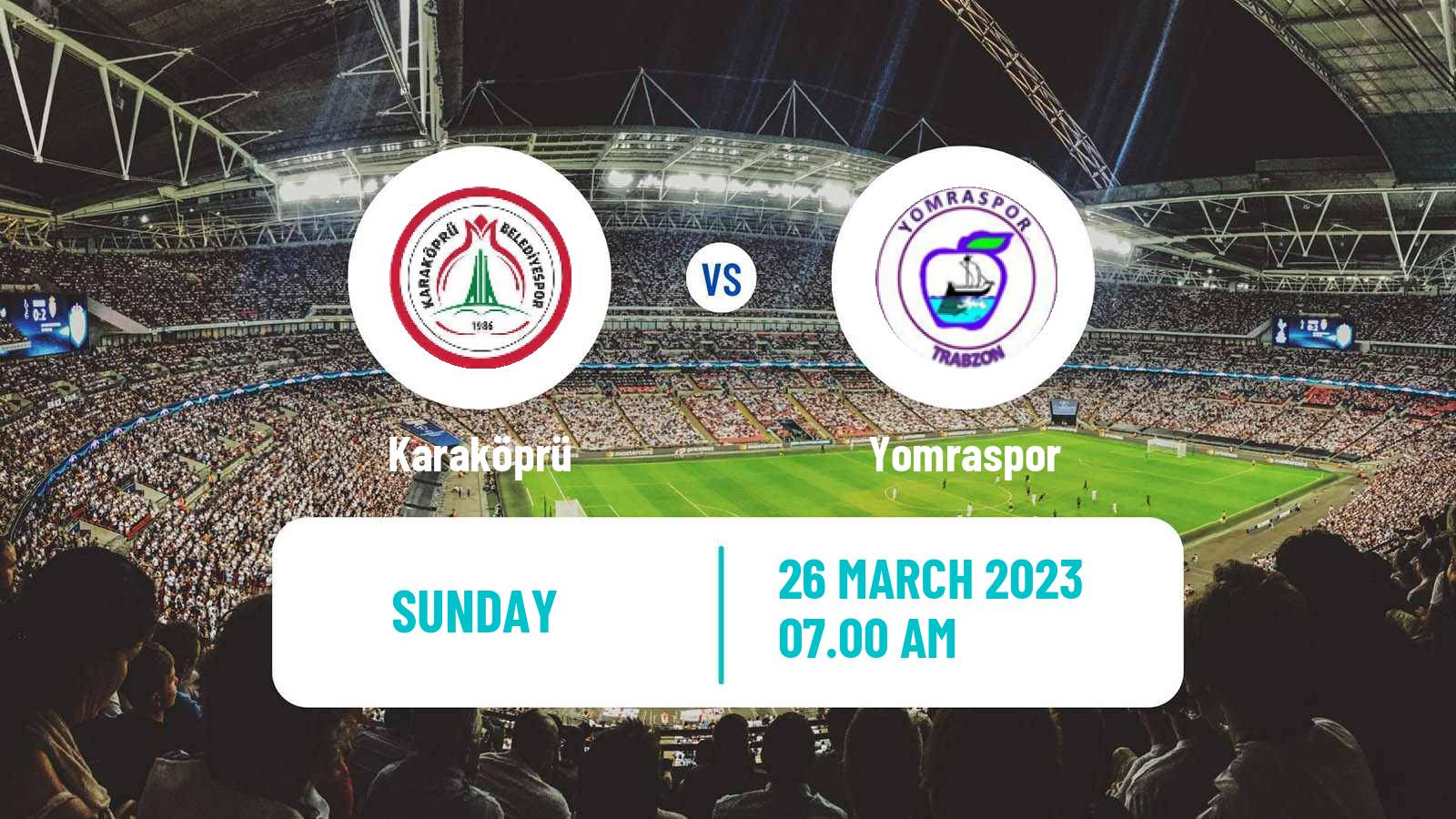 Soccer Turkish 3 Lig Group 1 Karaköprü - Yomraspor