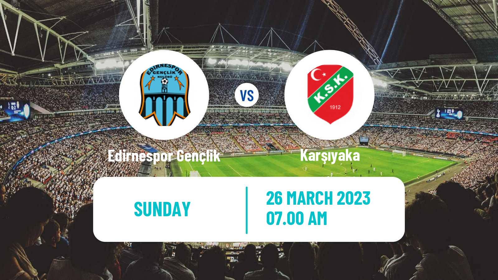 Soccer Turkish 3 Lig Group 1 Edirnespor Gençlik - Karşıyaka