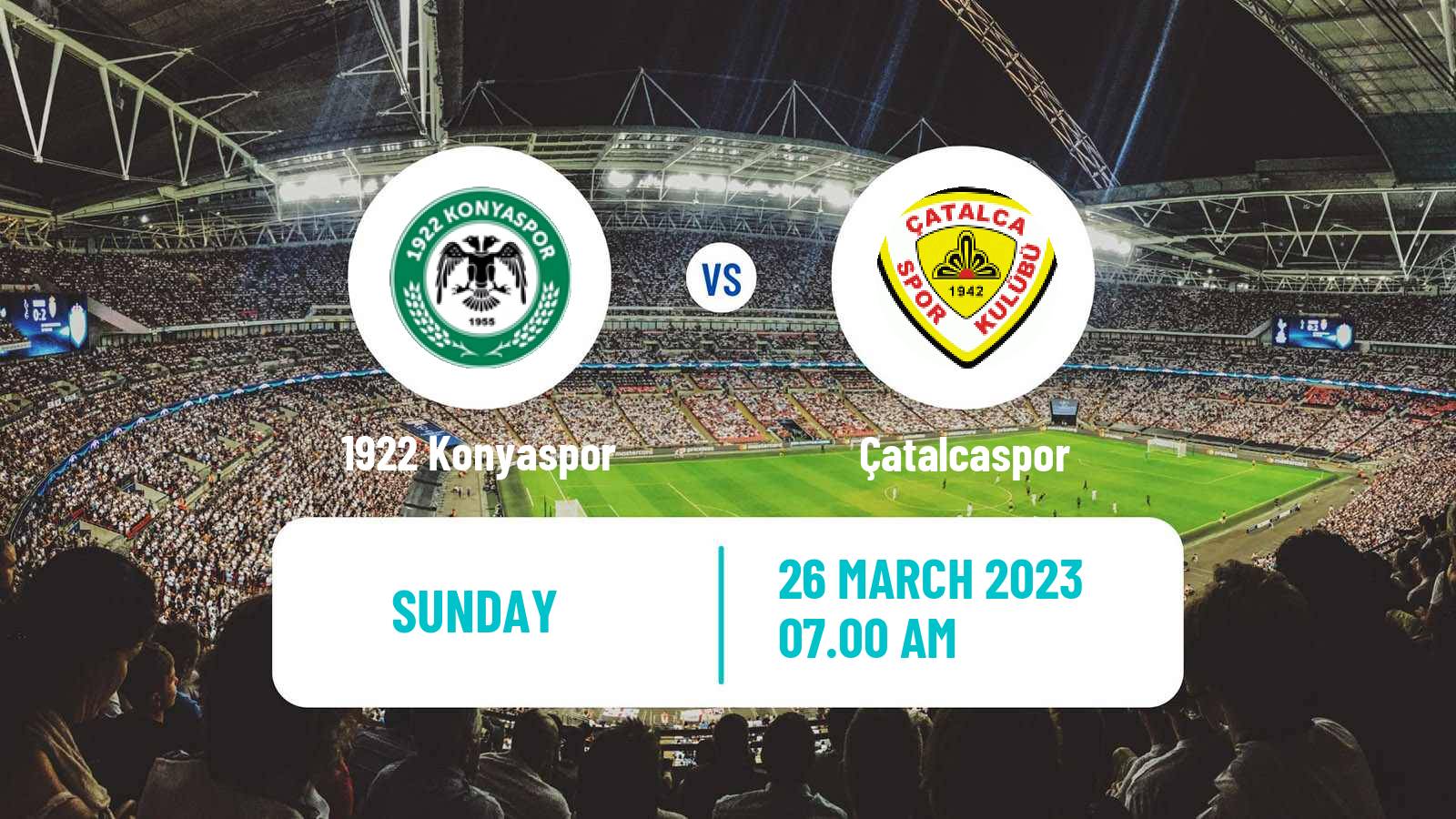 Soccer Turkish 3 Lig Group 1 1922 Konyaspor - Çatalcaspor
