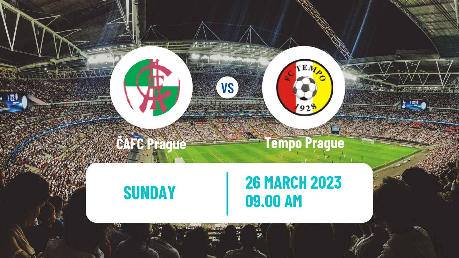 Soccer Czech Prazsky Prebor ČAFC Prague - Tempo Prague