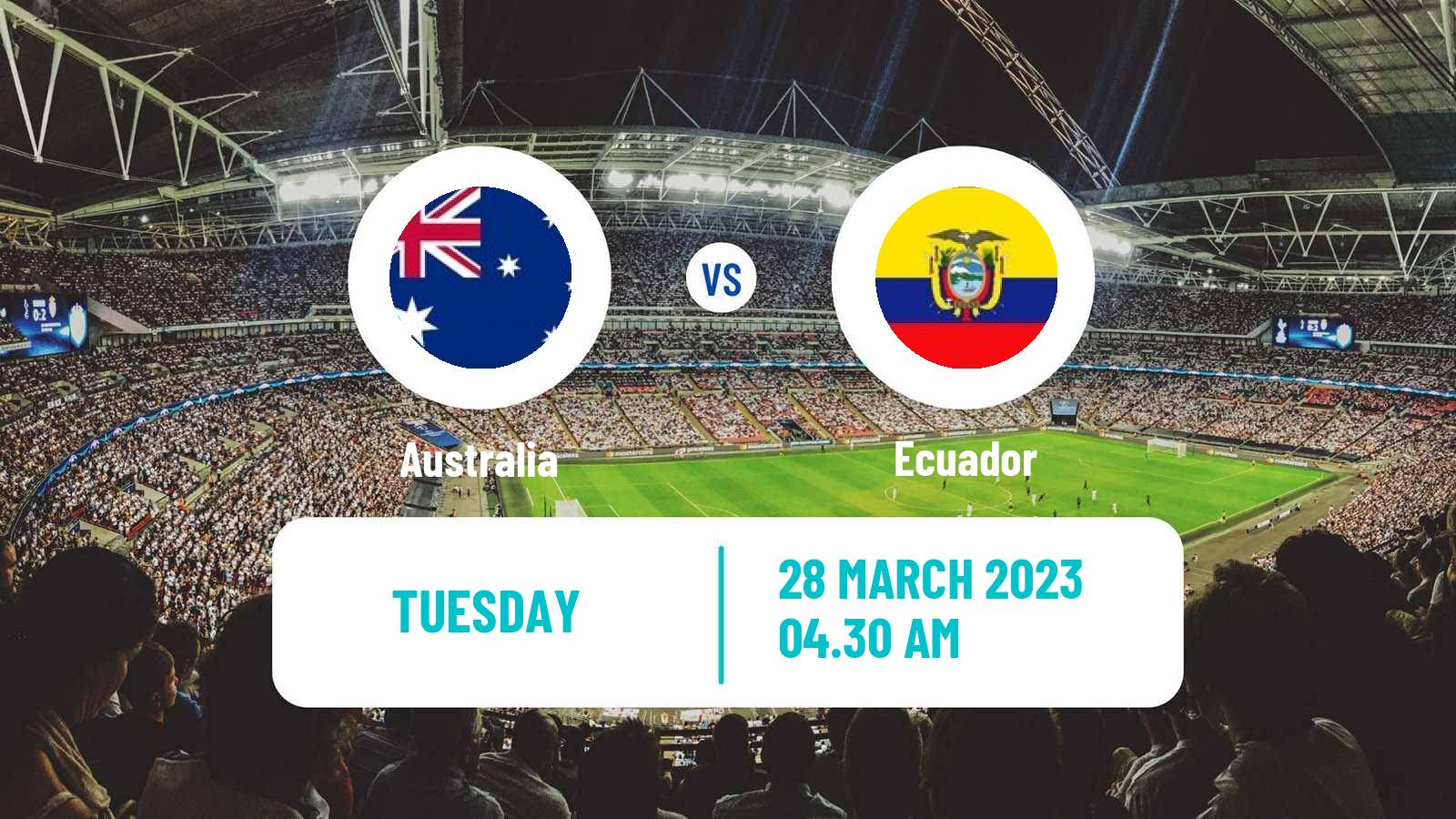 Soccer Friendly Australia - Ecuador