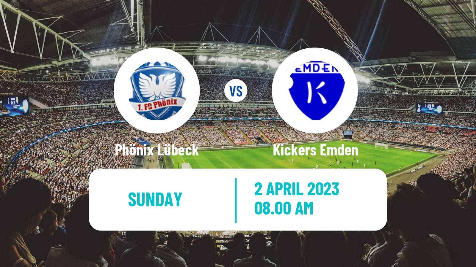 Soccer German Regionalliga North Phönix Lübeck - Kickers Emden