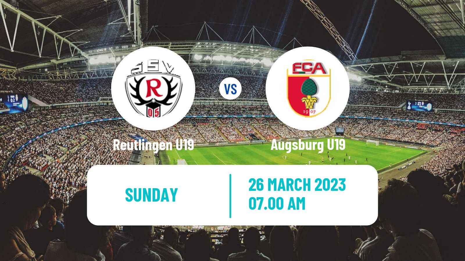Soccer German Junioren Bundesliga Play Offs Reutlingen U19 - Augsburg U19