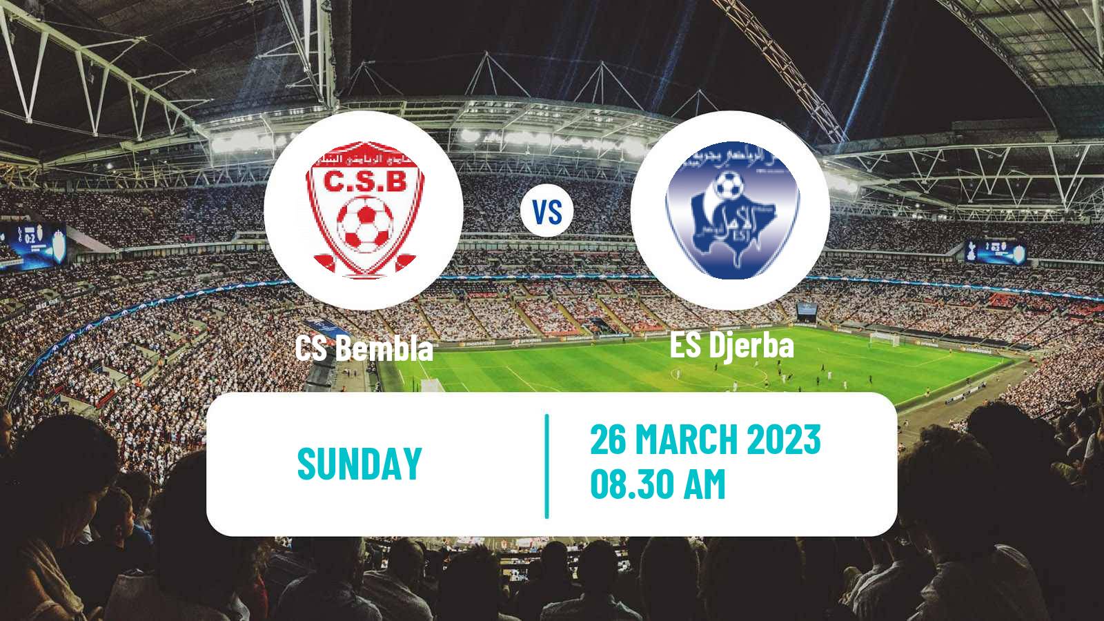 Soccer Tunisian Ligue 2 Bembla - ES Djerba