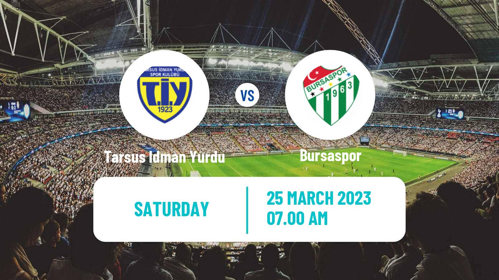 Soccer Turkish Second League White Group Tarsus Idman Yurdu - Bursaspor