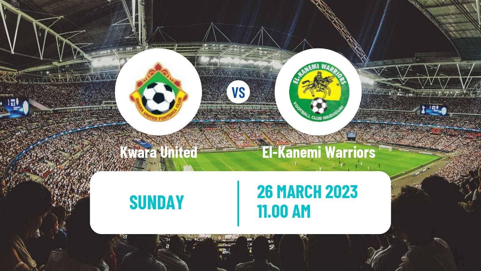 Soccer Nigerian Premier League Kwara United - El-Kanemi Warriors