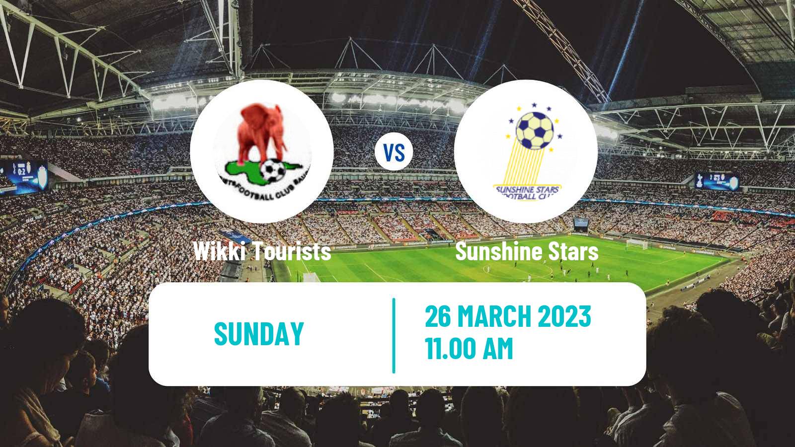 Soccer Nigerian Premier League Wikki Tourists - Sunshine Stars