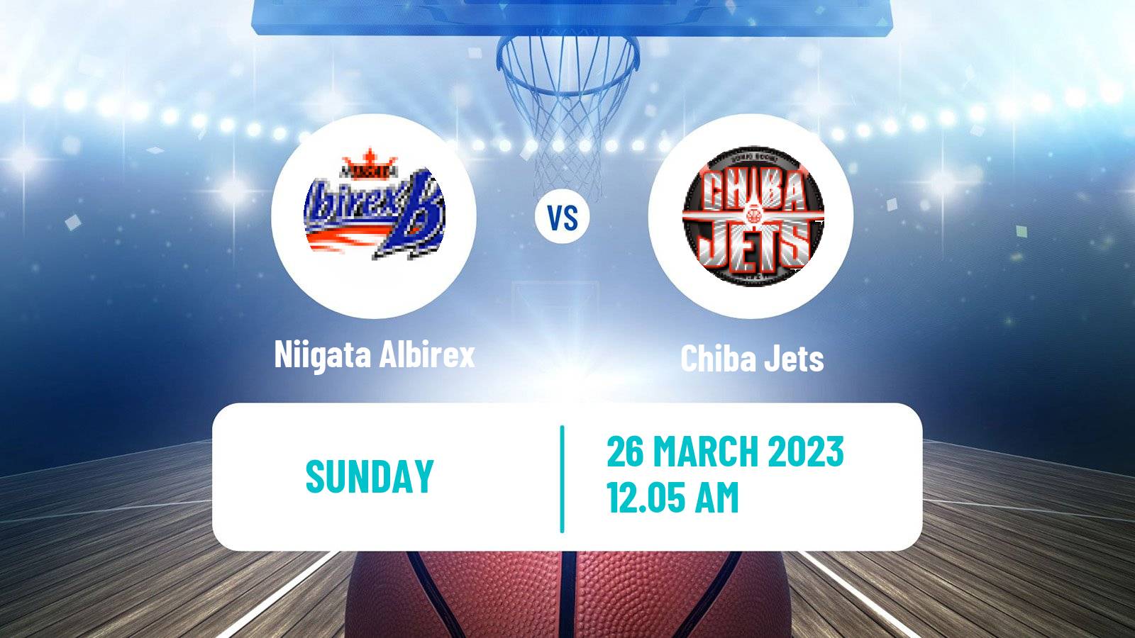 Basketball BJ League Niigata Albirex - Chiba Jets