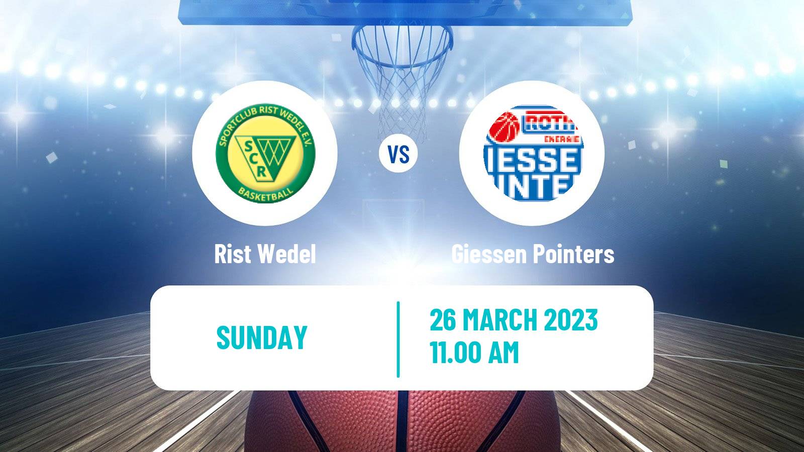 Basketball German Pro B Basketball Rist Wedel - Giessen Pointers