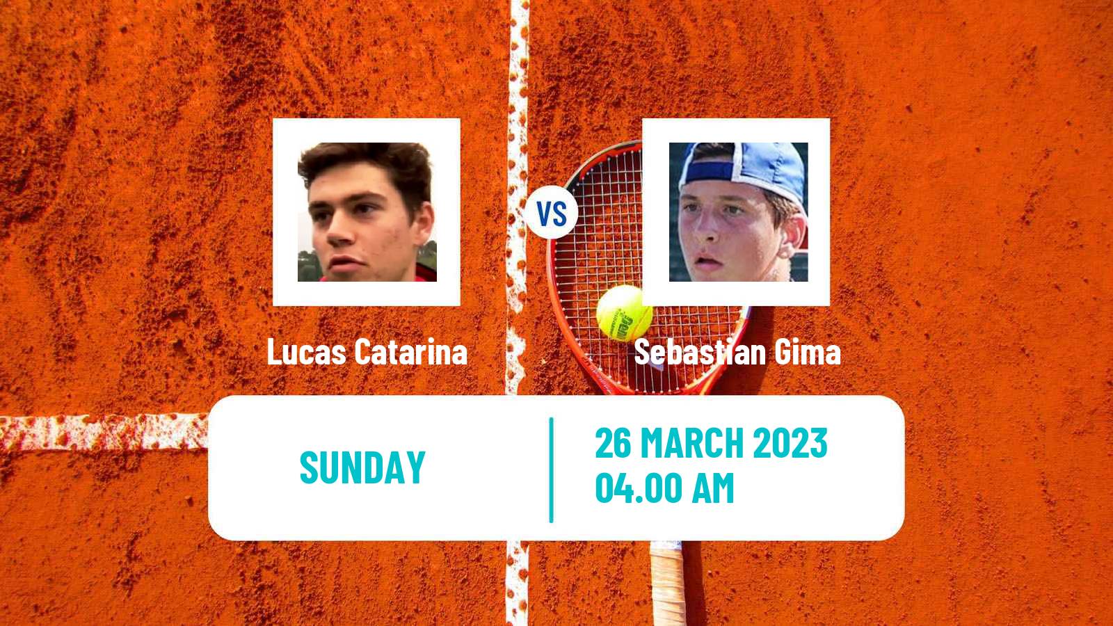 Tennis ITF Tournaments Lucas Catarina - Sebastian Gima