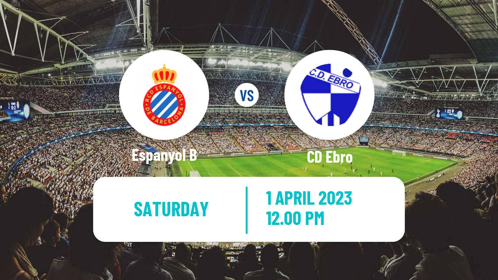 Soccer Spanish Segunda RFEF - Group 3 Espanyol B - Ebro