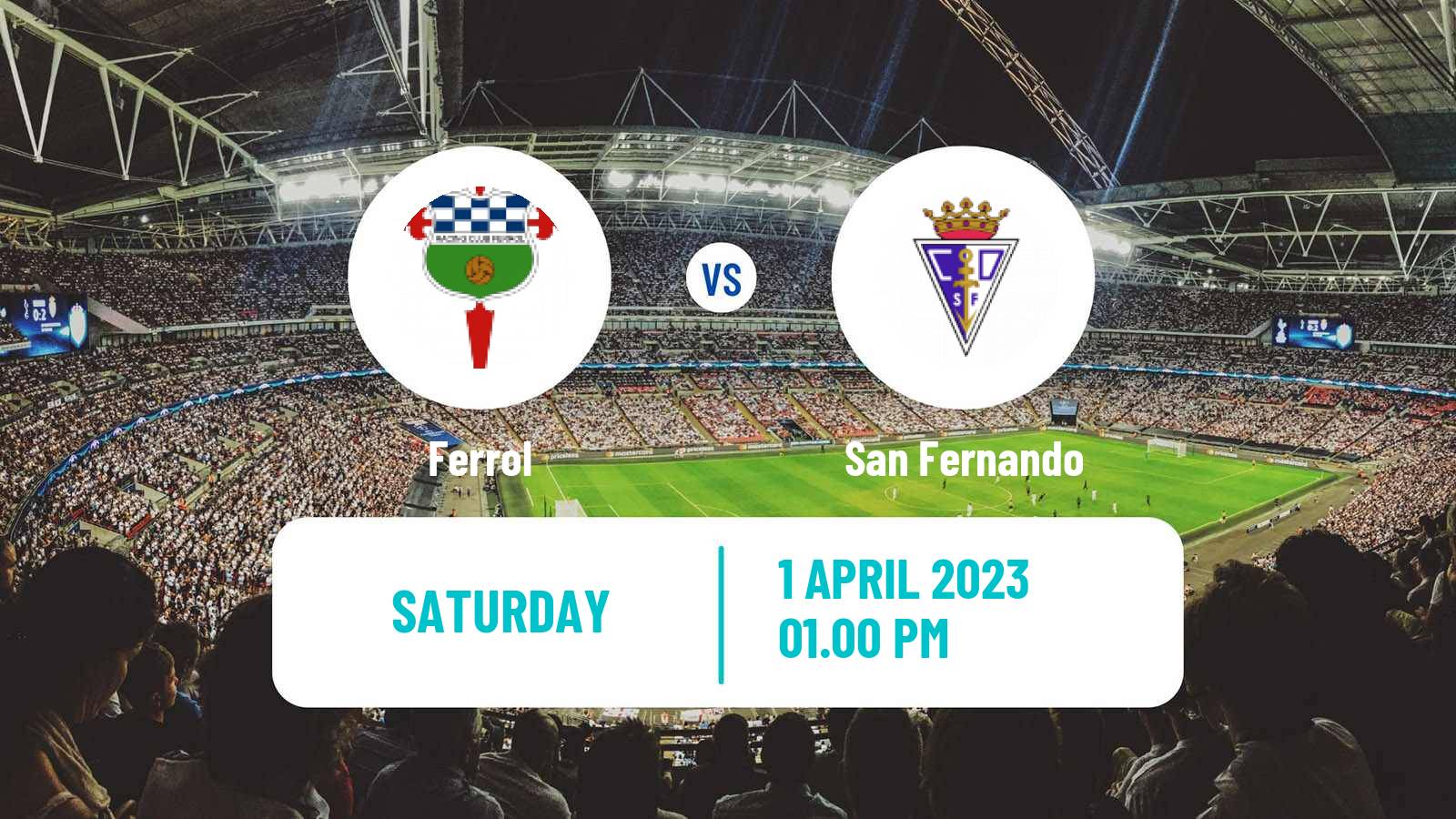 Soccer Spanish Primera RFEF Group 1 Ferrol - San Fernando