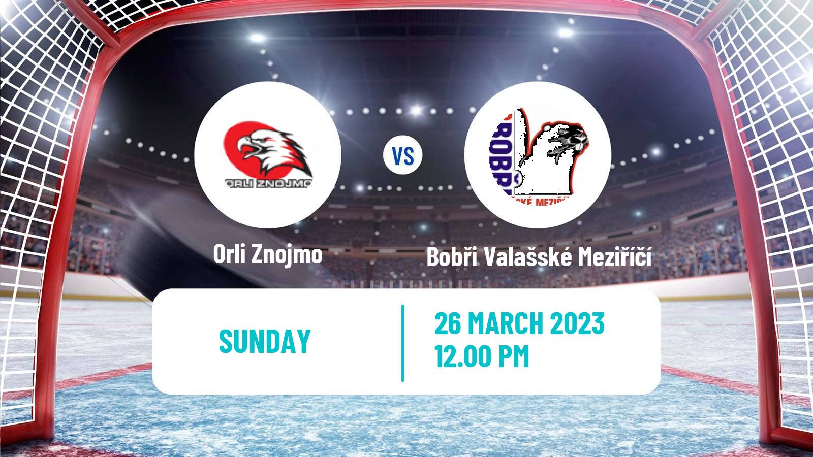 Hockey Czech 2 Liga Hockey West Orli Znojmo - Bobři Valašské Meziříčí