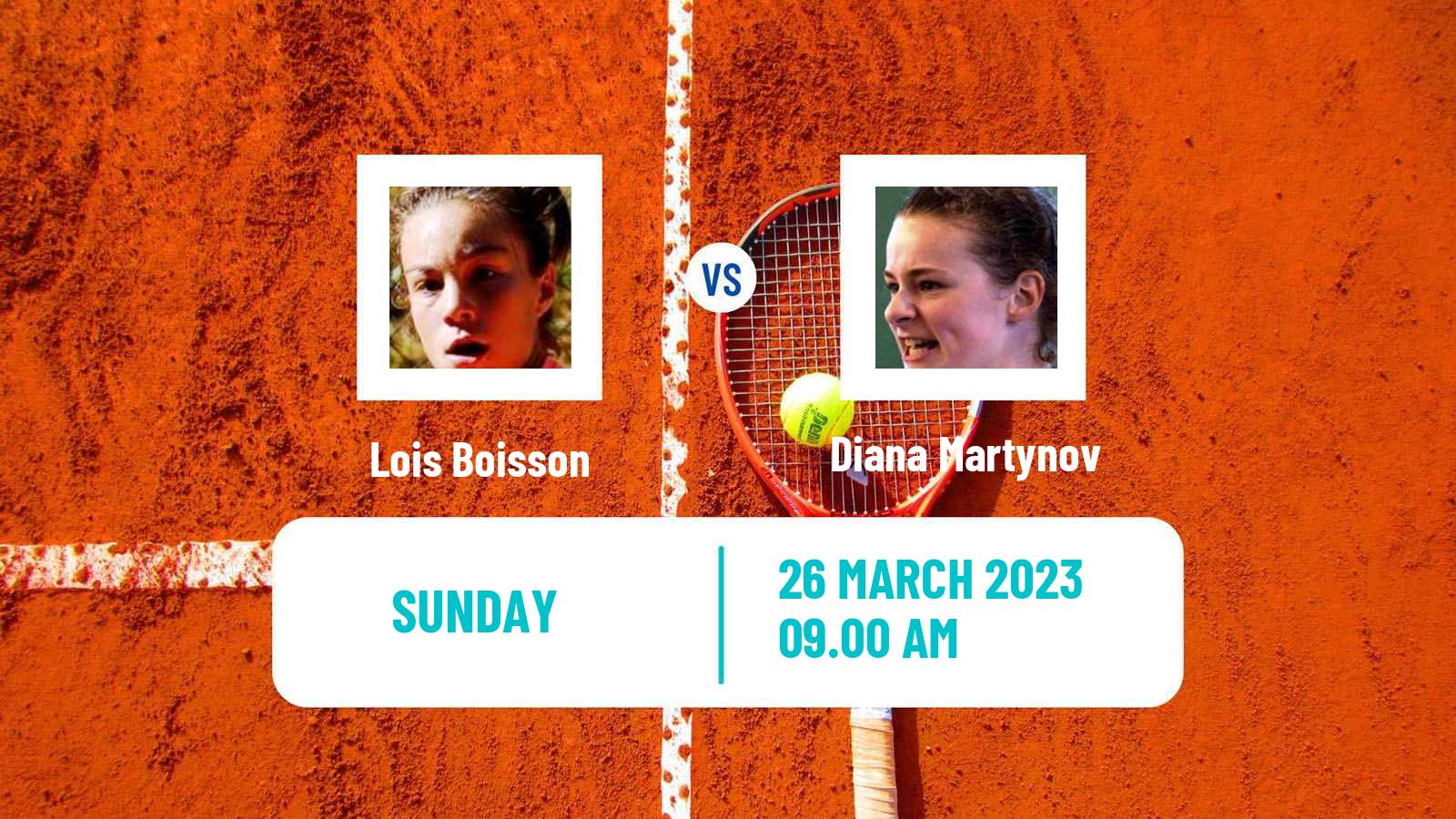Tennis ITF Tournaments Lois Boisson - Diana Martynov