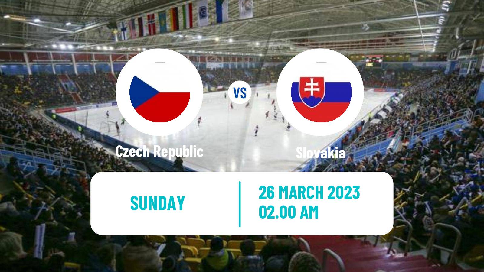 Bandy Bandy World Championship B Czech Republic - Slovakia