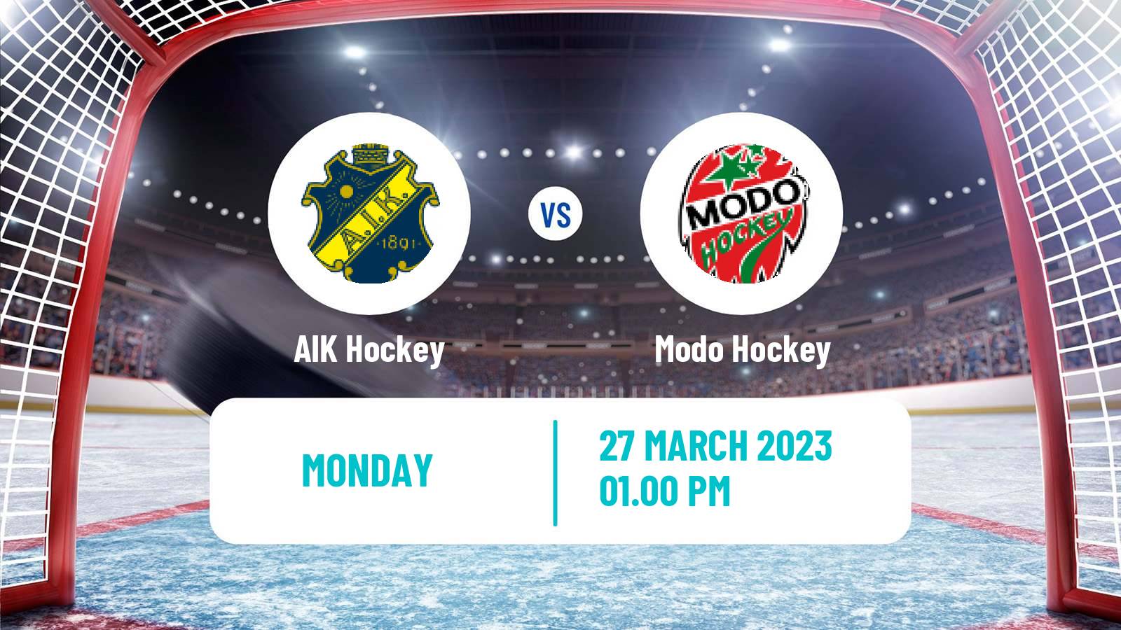 Hockey Swedish Hockey Allsvenskan AIK - Modo