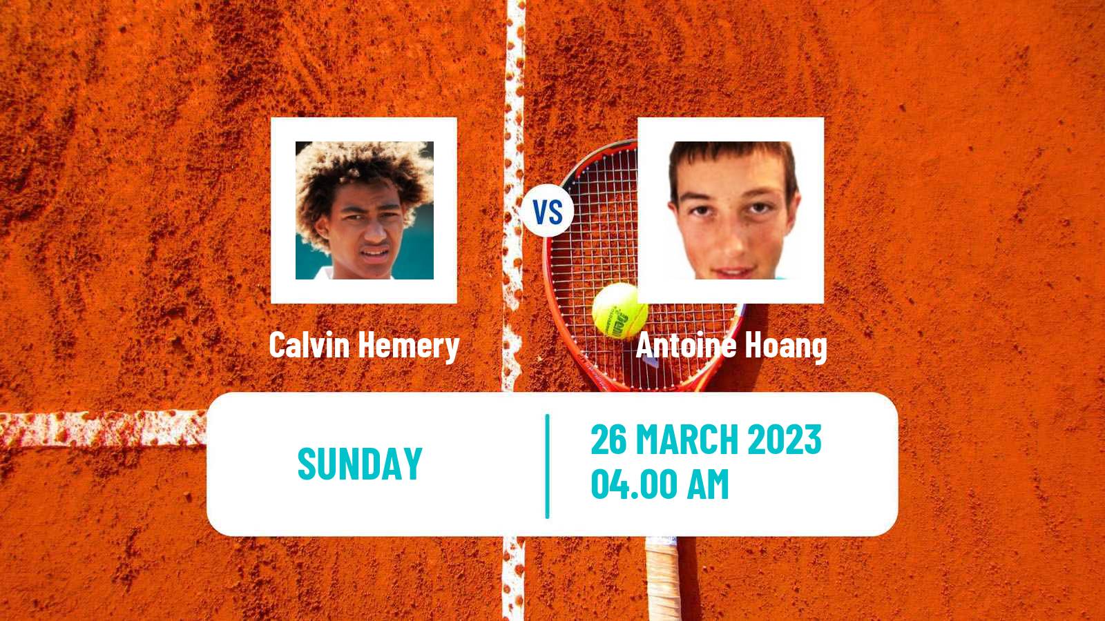 Tennis ATP Challenger Calvin Hemery - Antoine Hoang