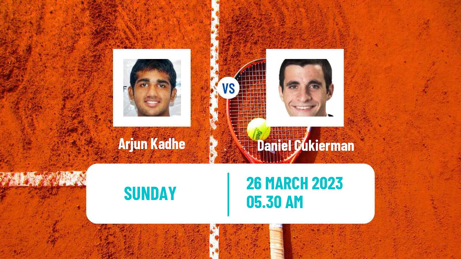 Tennis ATP Challenger Arjun Kadhe - Daniel Cukierman