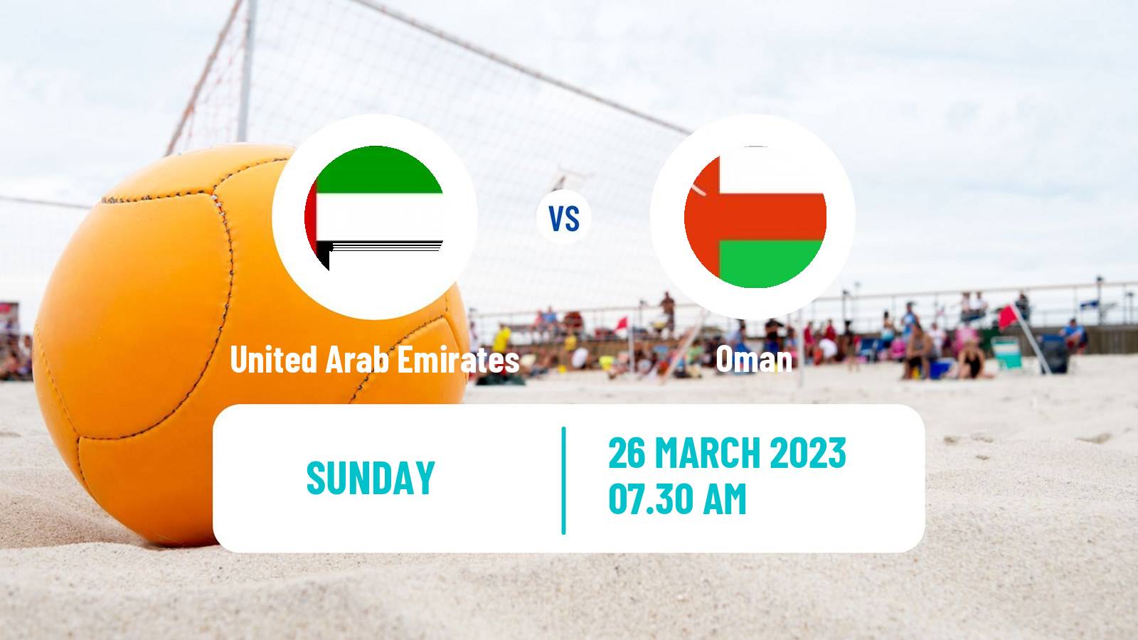 Beach soccer Beach Soccer United Arab Emirates - Oman