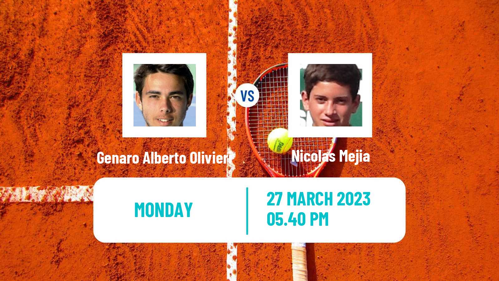 Tennis ATP Challenger Genaro Alberto Olivieri - Nicolas Mejia