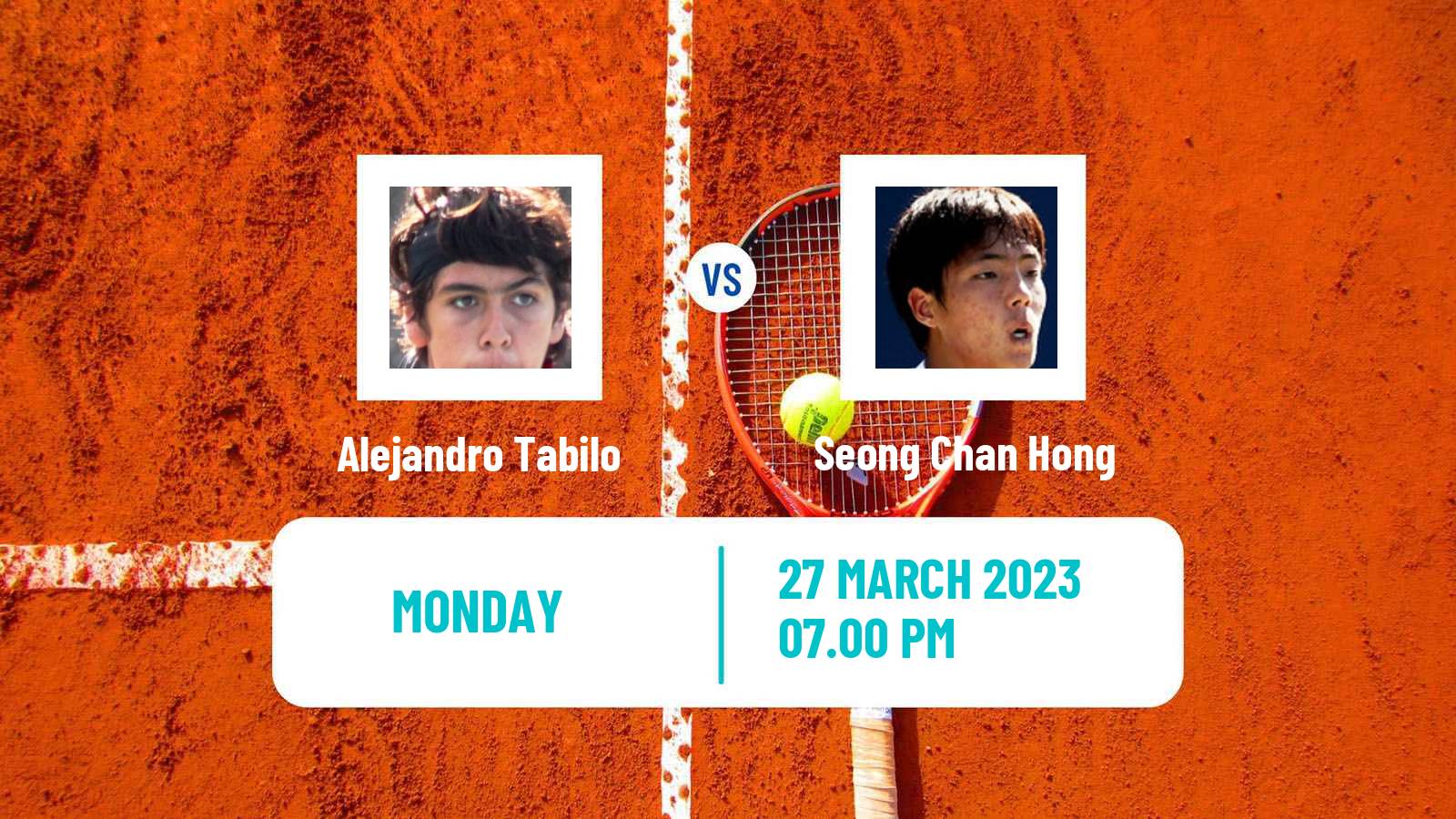 Tennis ATP Challenger Alejandro Tabilo - Seong Chan Hong
