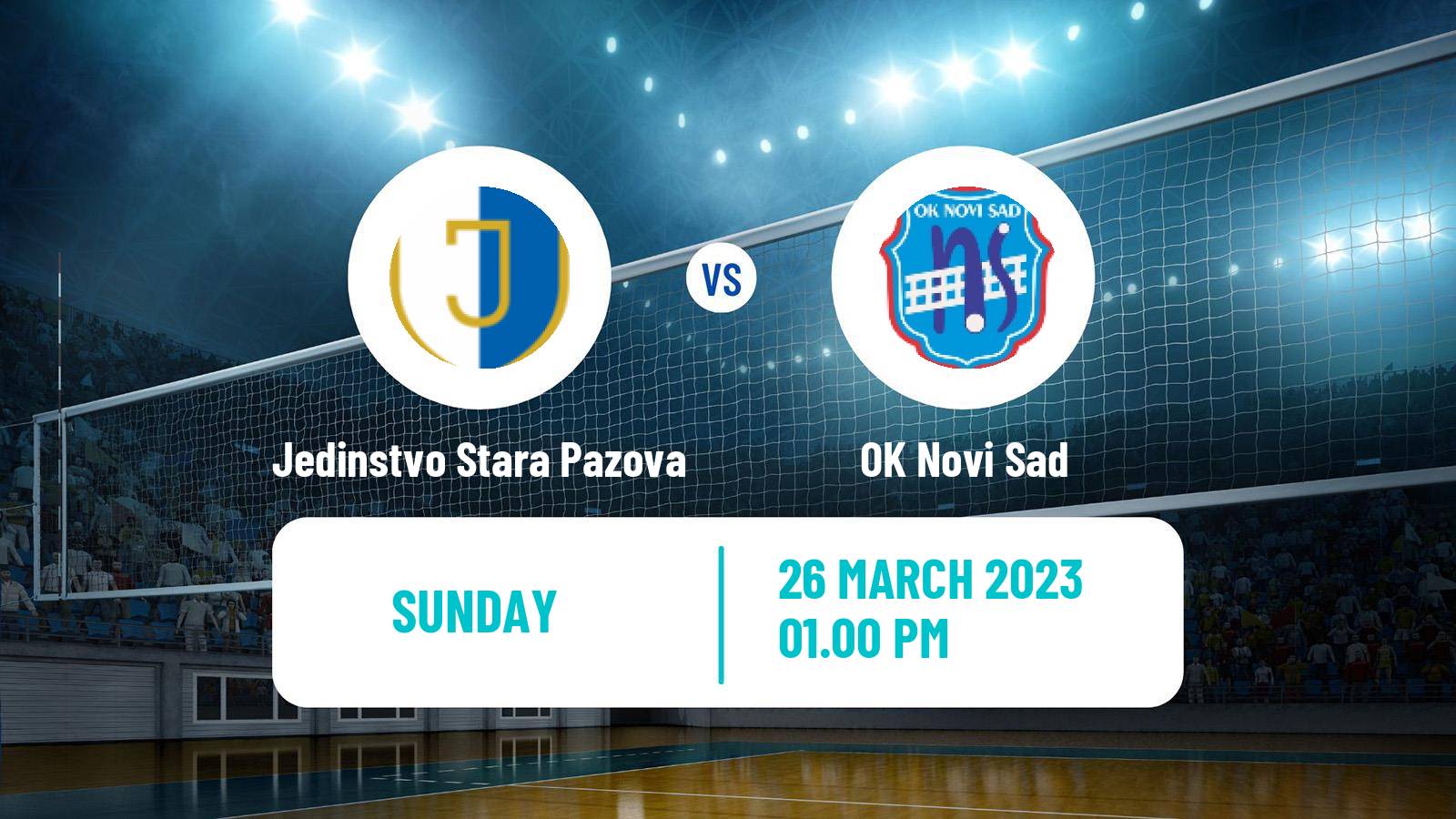 Volleyball Serbian Liga Volleyball Jedinstvo Stara Pazova - Novi Sad