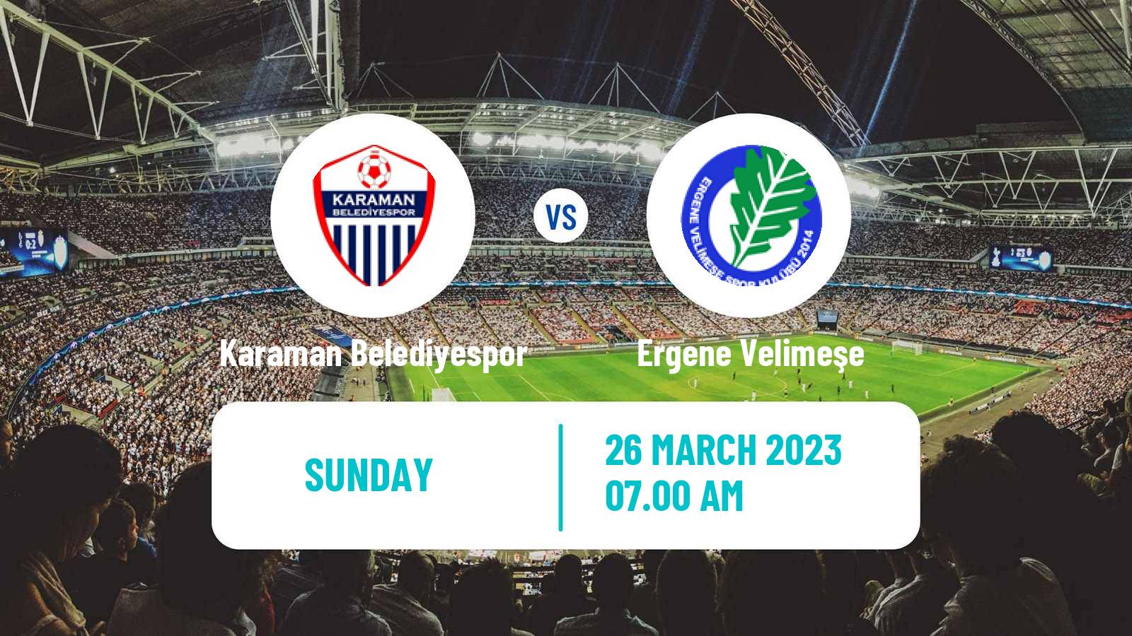 Soccer Turkish 3 Lig Group 2 Karaman Belediyespor - Ergene Velimeşe