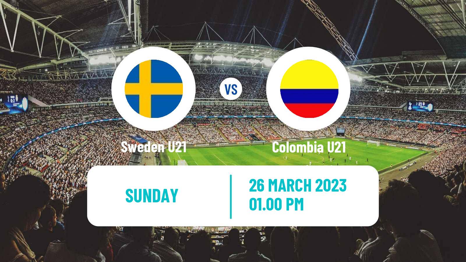 Soccer Friendly Sweden U21 - Colombia U21